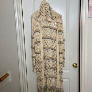 Forever 21 Knit Hooded Duster